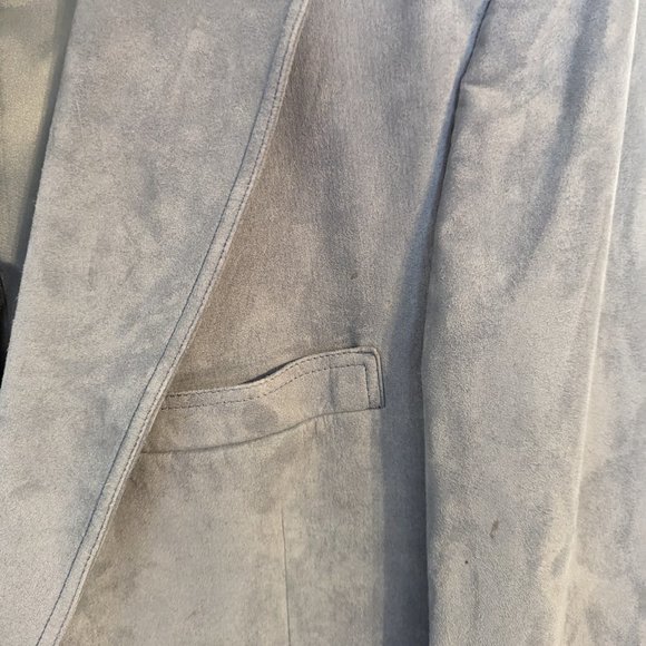 Golden Lancer Men's Suede Powder Blue Blazer sz 42 Imported Materials USA Made - Picture 7 of 14